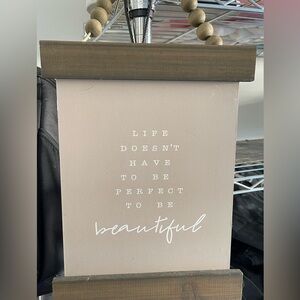 Wall decor phrase